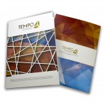 Gold Stamping A4 Presentation Folders single sided