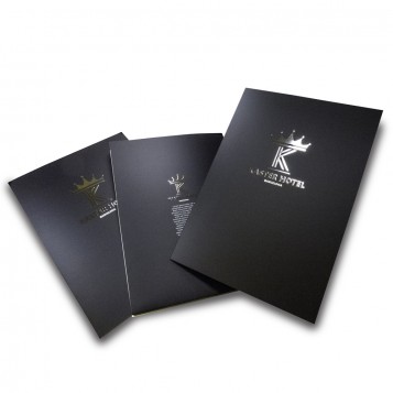 Silver Stamping A4 Presentation Folders single sided