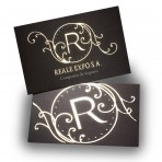 Tarjetas de visita con Stamping Oro 2 caras